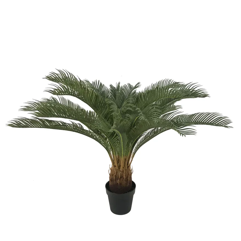 Home Decor Handicraft - Artificial Cycas Sago Bonsai Plant for