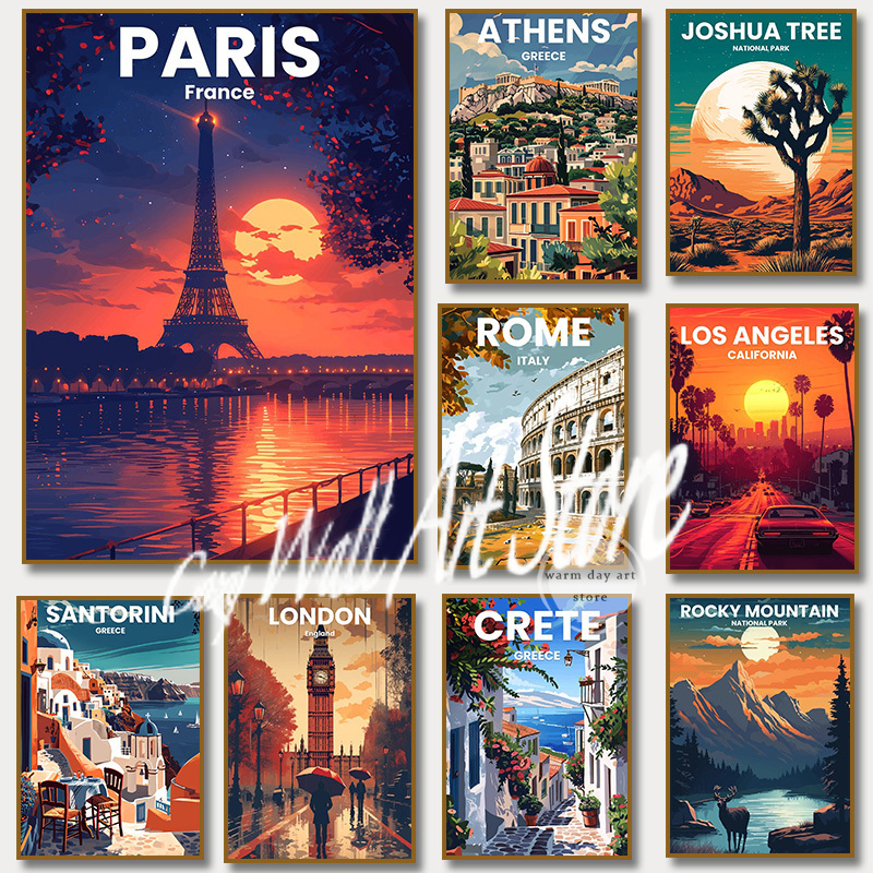 Home Decor London - Los Angeles Santorini Greece Rome Paris