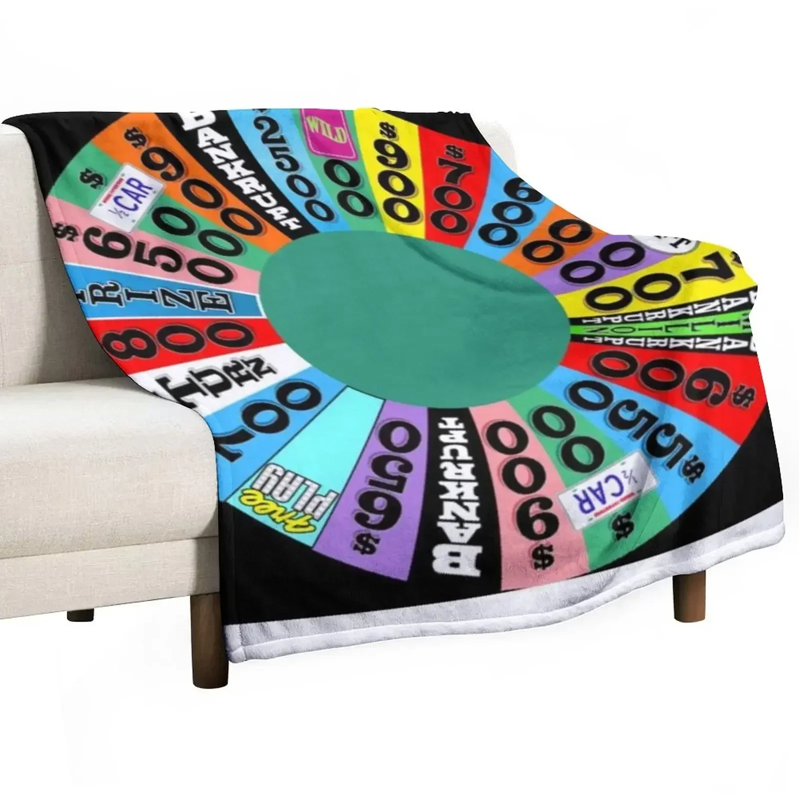 Home Decor On Wheels - Wheel with prizes, $ amounts Throw
