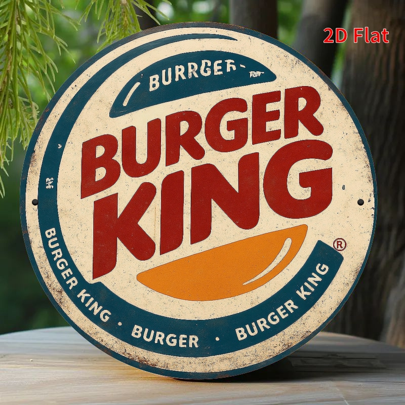 Home Decor Logo - Burger King Retro wooden logo -