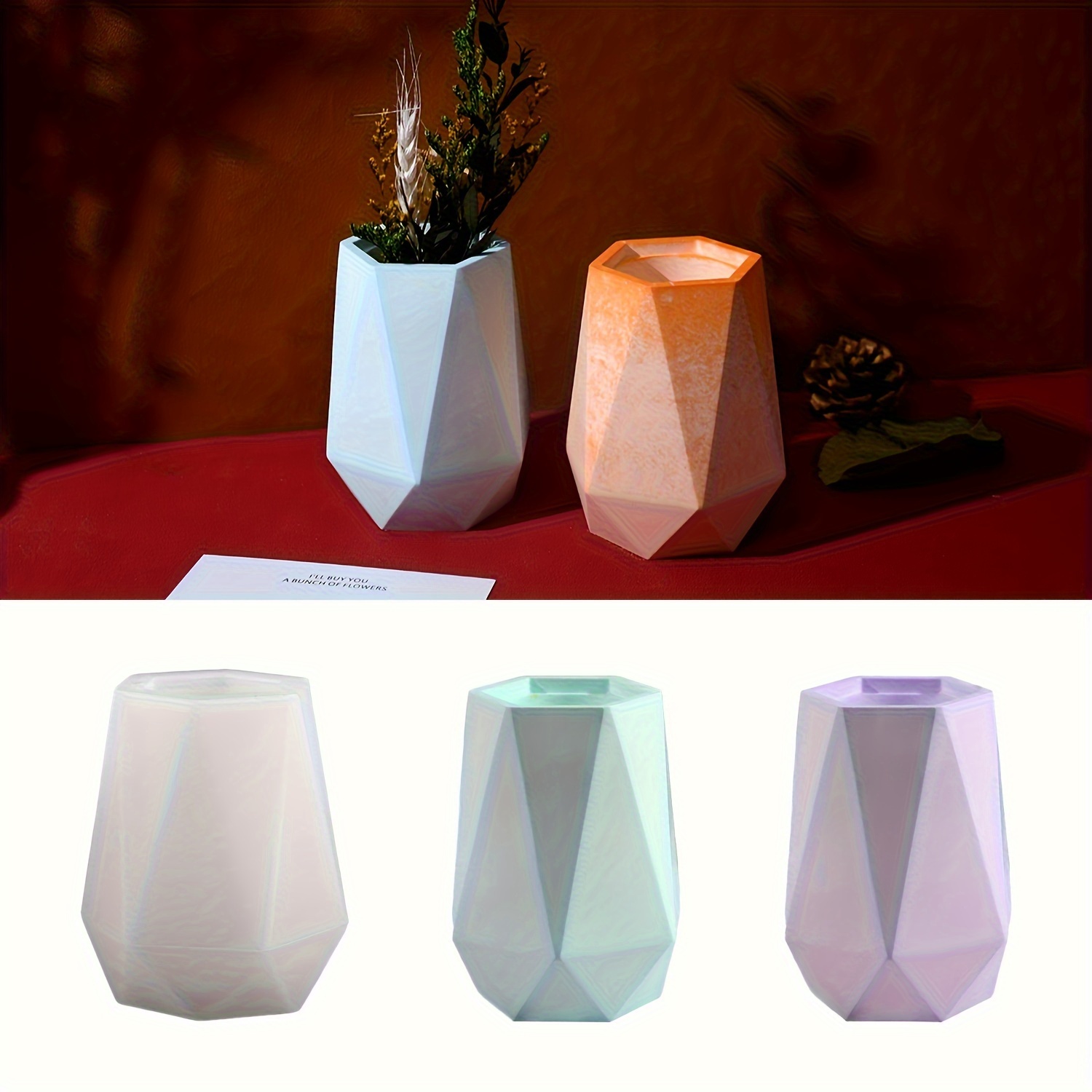 Home Decor Handicraft - Diy6 Side Cut Side Vase Silicone