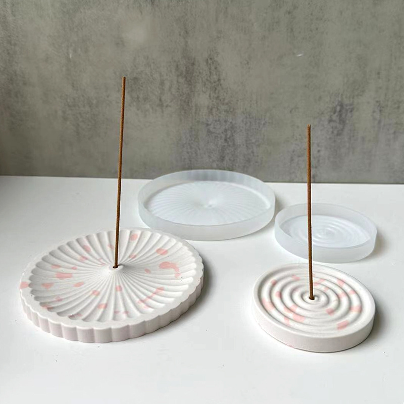 Home Decor Handicraft - 1 Silicone Incense Tray Mold, DIY