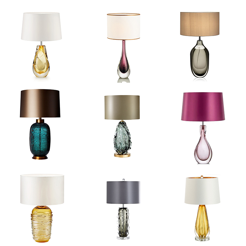Home Decor Fabric - High-end Design Handmade Glaze Table Lamp