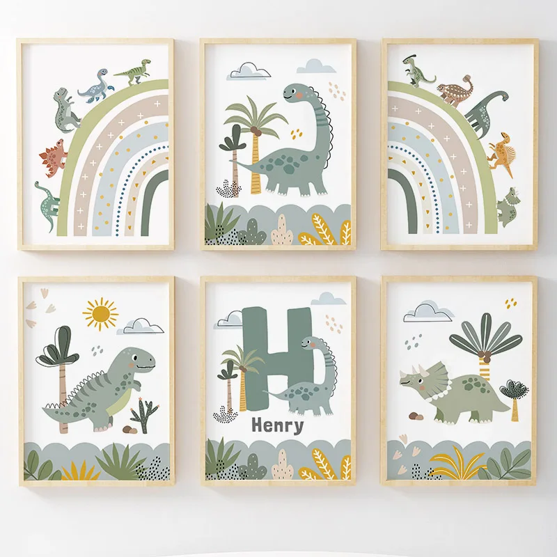 Home Decor Japandi - Jurassic Period Dinosaur Wall Art Canvas