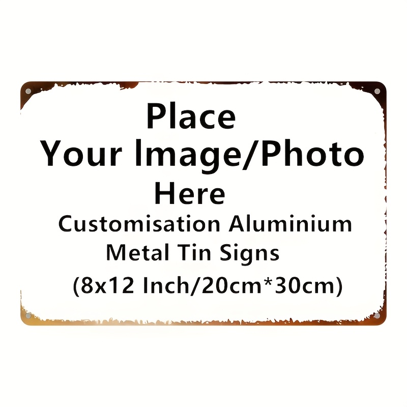 Home Decor Logo - 19.Personalized Custom Metal Tin Sign -