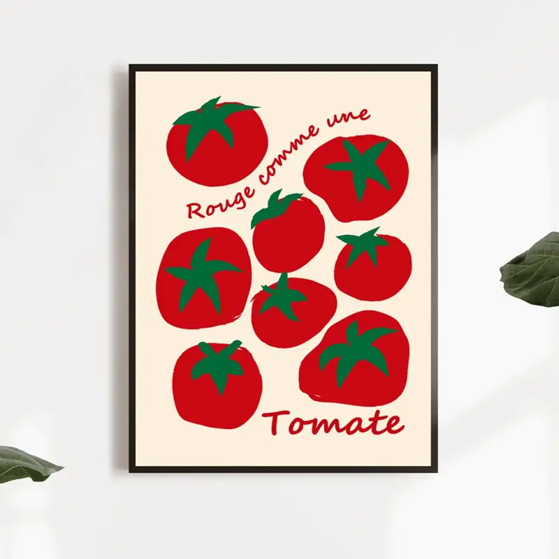 Modern Colorful Red Tomatoes W - Home Decor Kolkata review and price