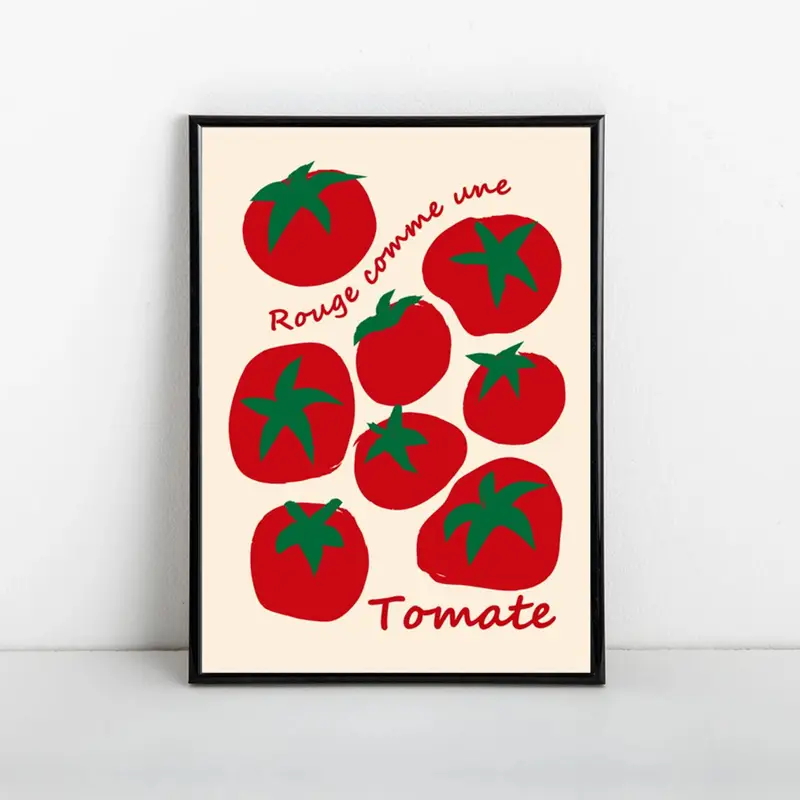 Modern Colorful Red Tomatoes W - Home Decor Kolkata review and price