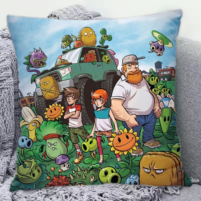 Plants Vs. Zombies Cute Cartoo - Home Decor Sofa review and price