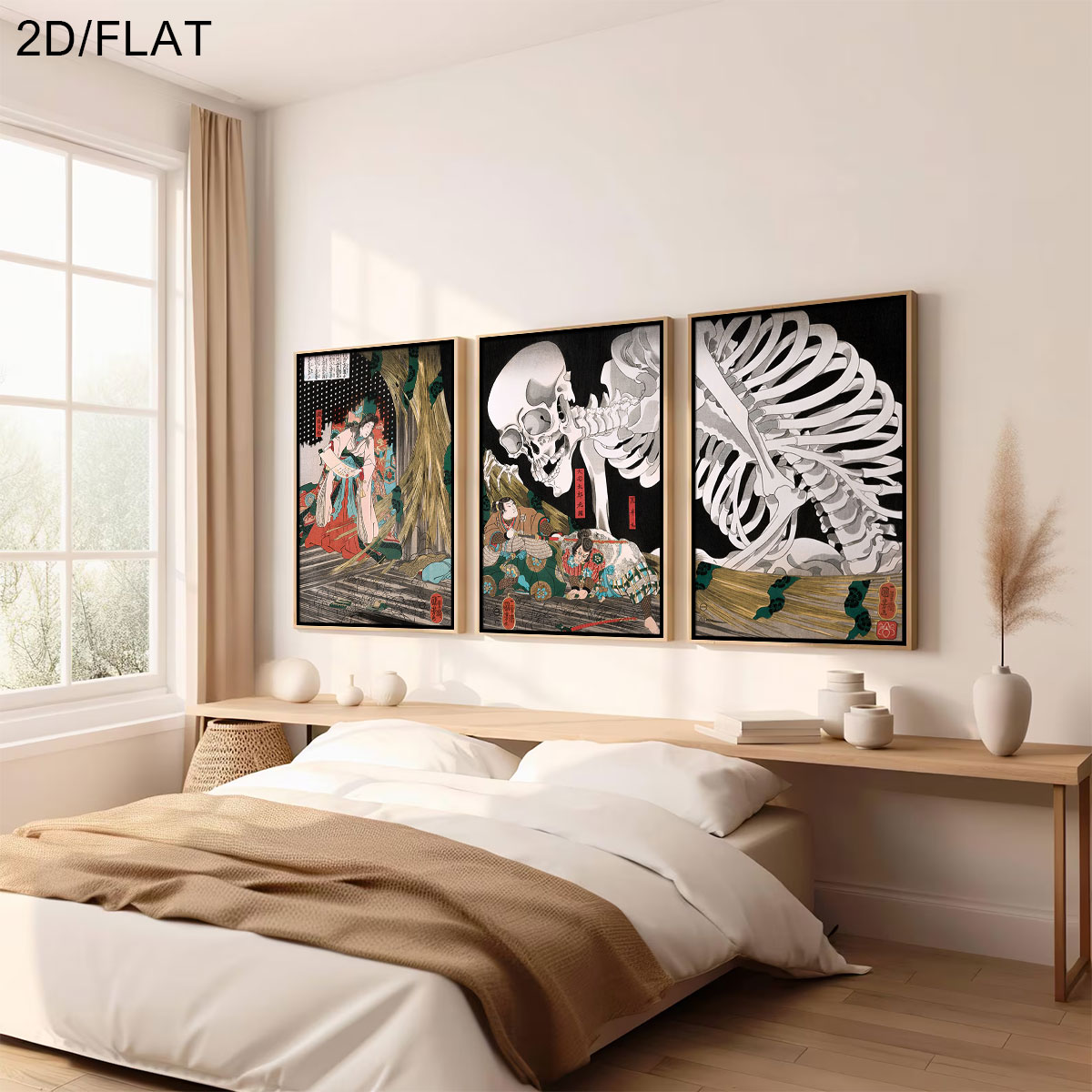 3pcs Retro Japanese Takiyasha  - Home Decor Japandi review and price