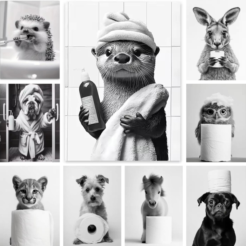 Animal Bathroom Toilet Paper C - Home Decor Scrap review and price