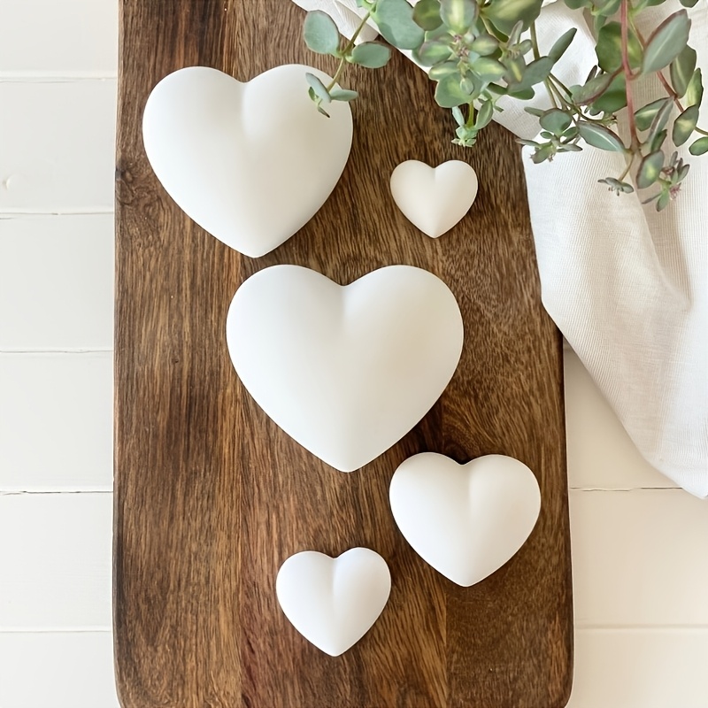 5pcs Heart-Shaped Gypsum Candl - Home Decor Handicraft review and price