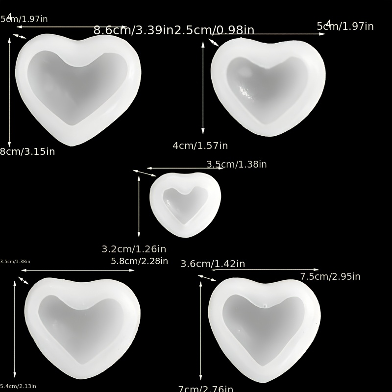 5pcs Heart-Shaped Gypsum Candl - Home Decor Handicraft review and price
