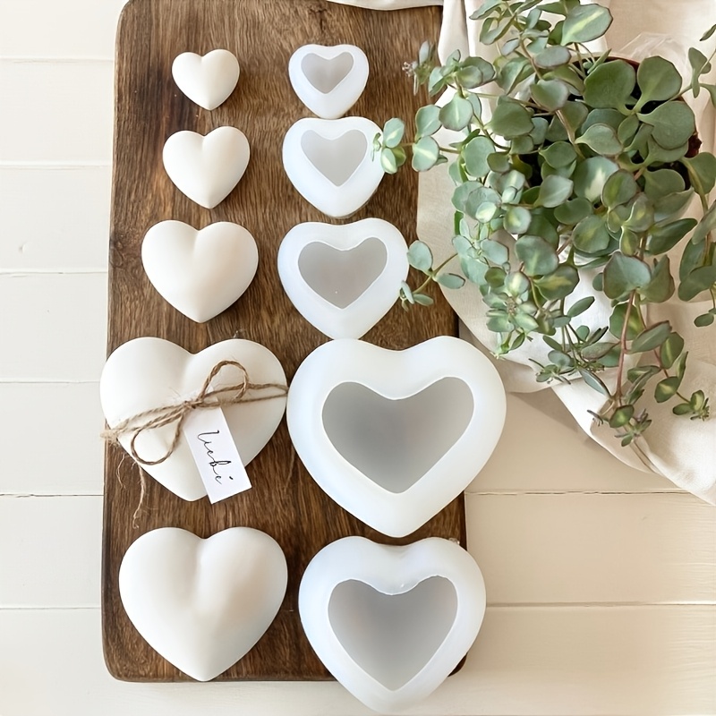 5pcs Heart-Shaped Gypsum Candl - Home Decor Handicraft review and price
