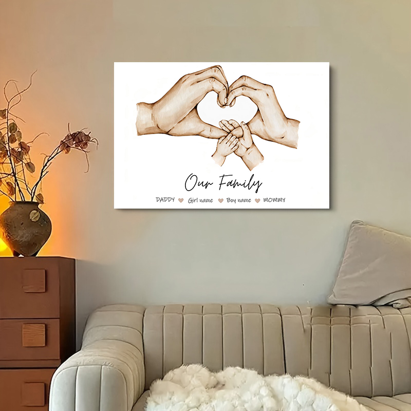 Personalized Custom Family Han - Home Decor Japandi review and price
