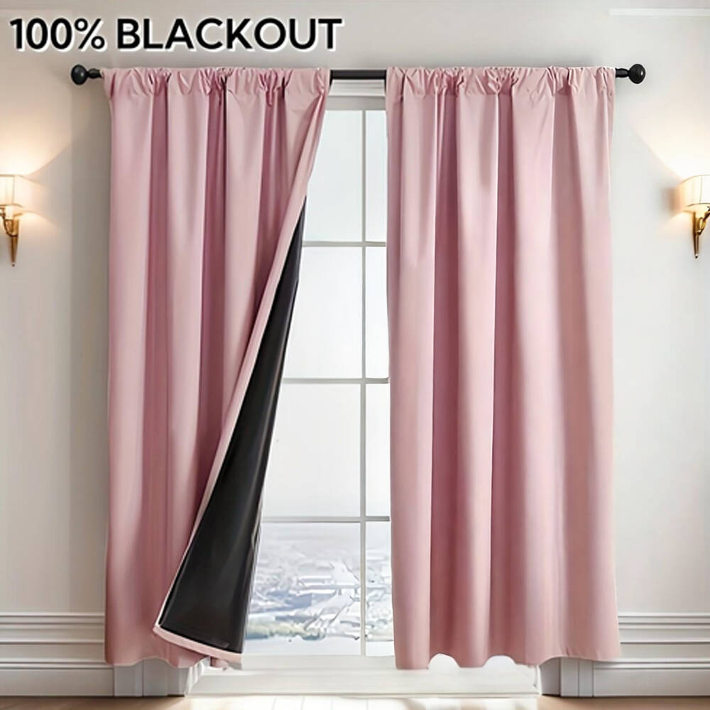 1pc 100% Blackout Curtain with - Home Decor Wall Panels review and price