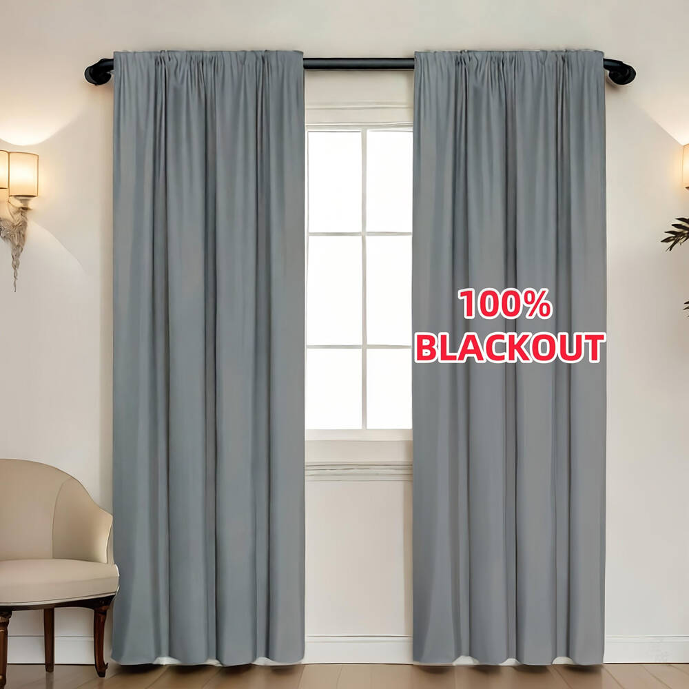 1pc 100% Blackout Curtain with - Home Decor Wall Panels review and price