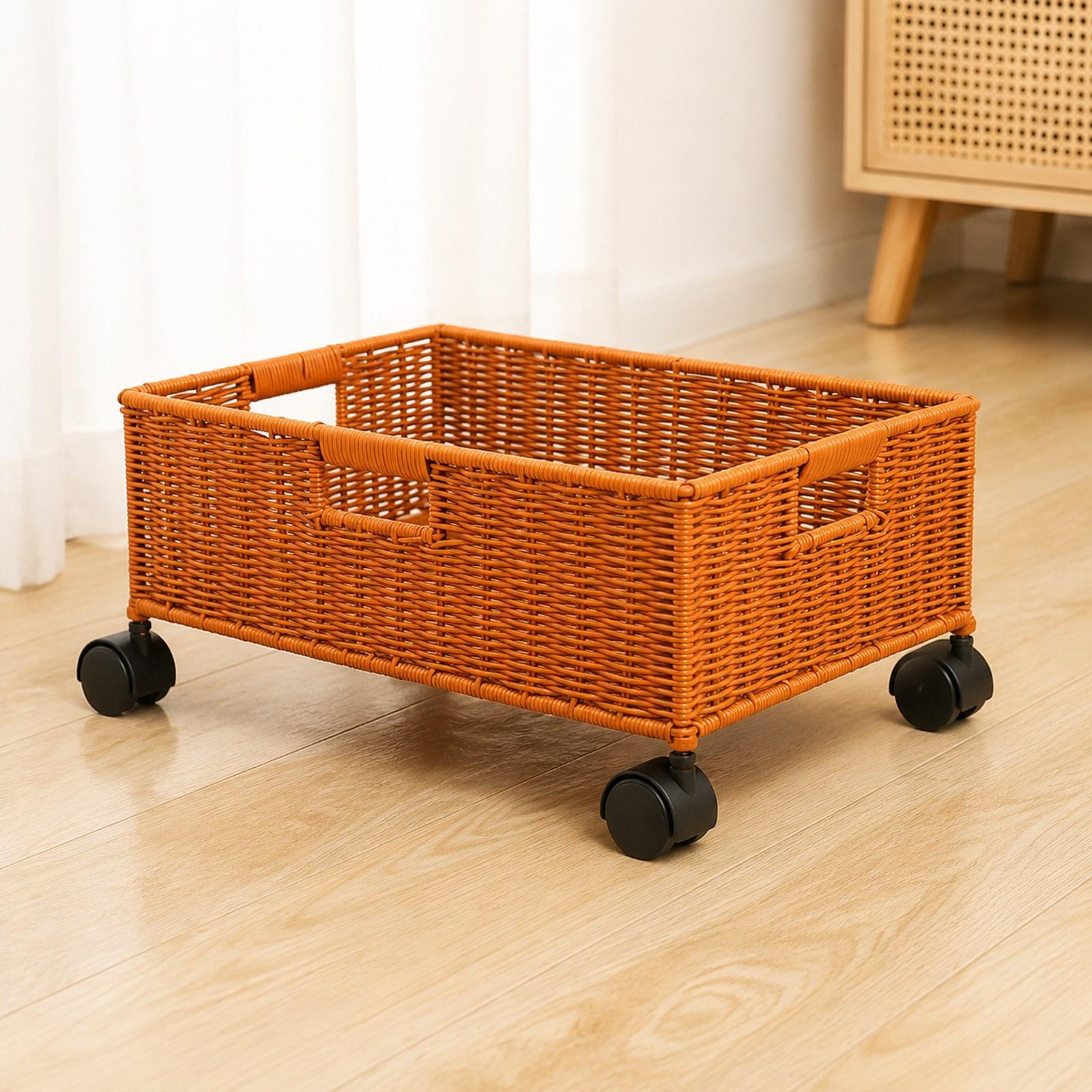 Bathroom Storage Basket with W - Home Decor On Wheels review and price