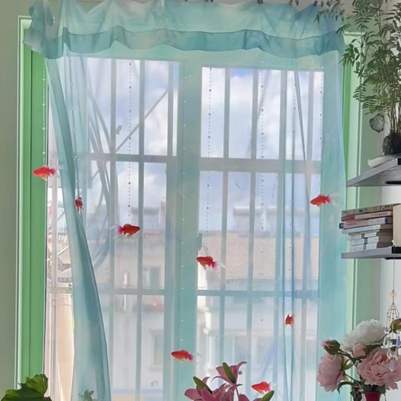 Light Blue Solid Sheer Voile W - Home Decor Wall Panels review and price