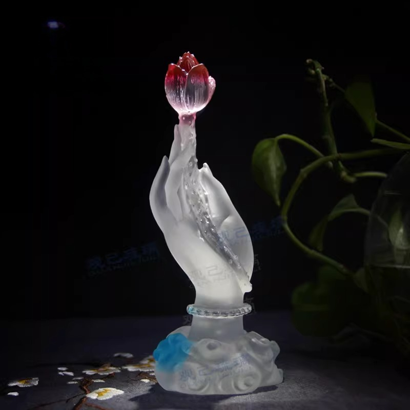 Cz glazed buddha's hand lotus  - Home Decor Handicraft review and price