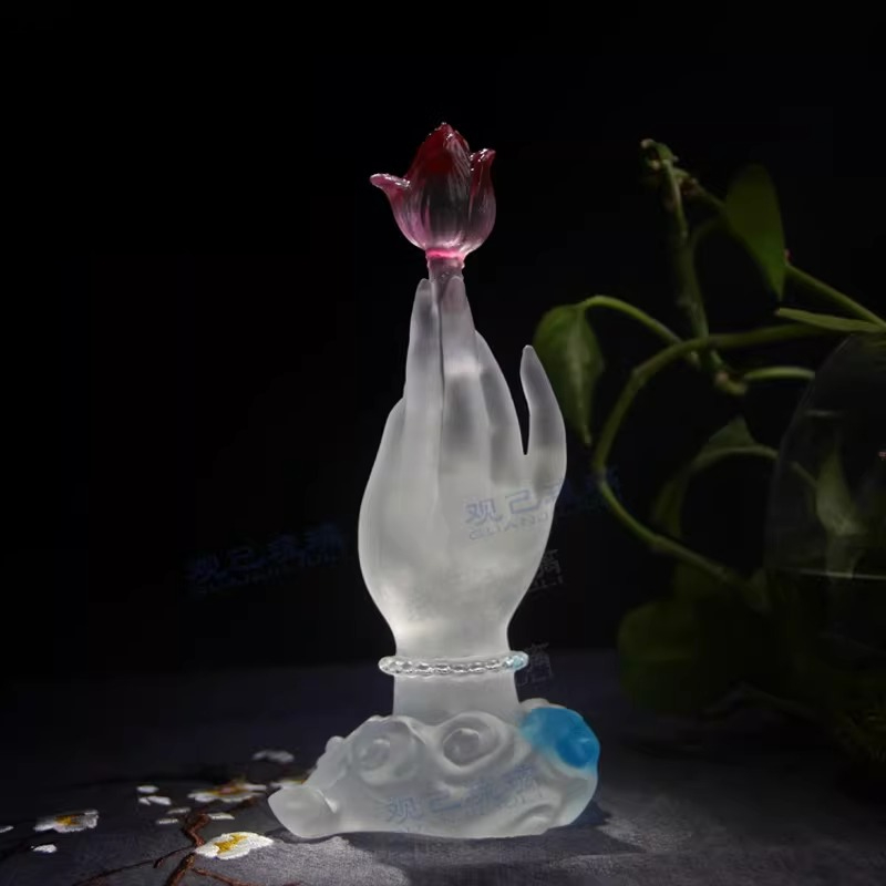 Cz glazed buddha's hand lotus  - Home Decor Handicraft review and price