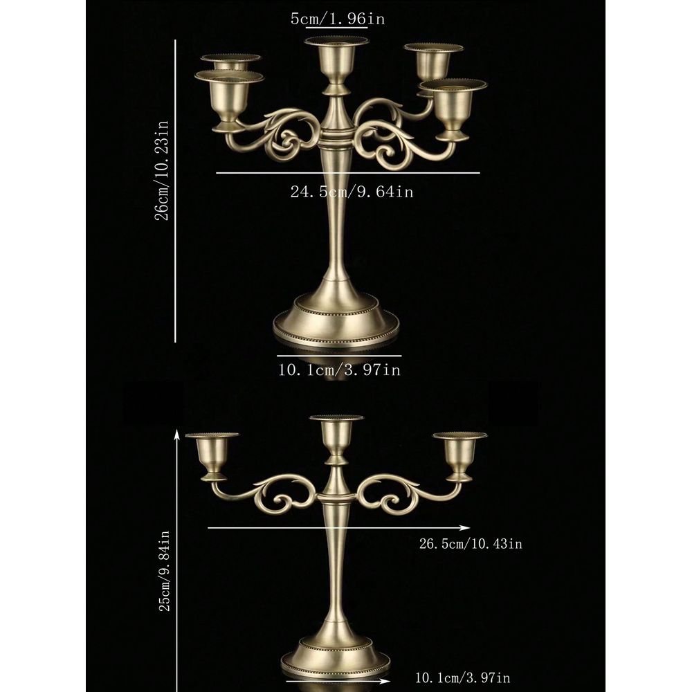 1pc Alloy Candelabra Metal 5Ar - Home Decor Event review and price