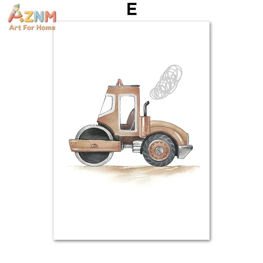 6pcs Nordic Modern cartoon car - Home Decor Japandi review and price