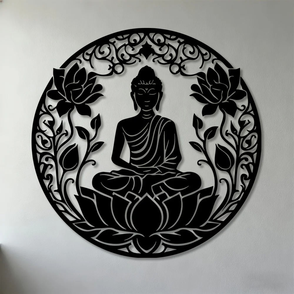 Brand 2D Flat Buddha Lotus Man - Home Decor Brand review and price
