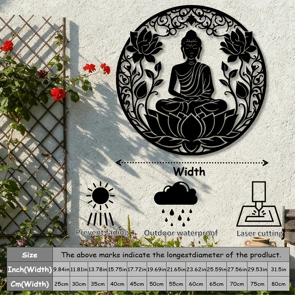Brand 2D Flat Buddha Lotus Man - Home Decor Brand review and price