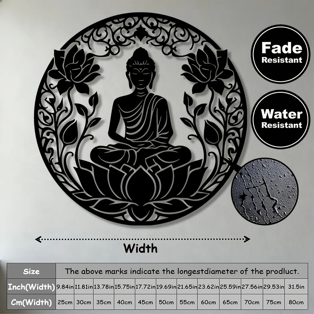 Brand 2D Flat Buddha Lotus Man - Home Decor Brand review and price
