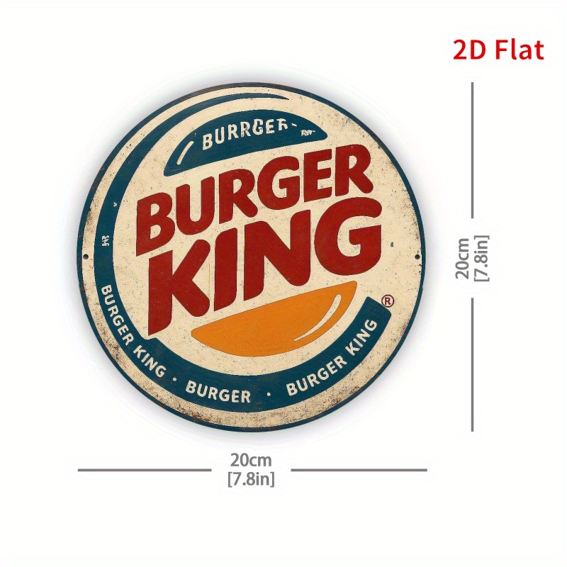Burger King Retro wooden logo  - Home Decor Logo review and price
