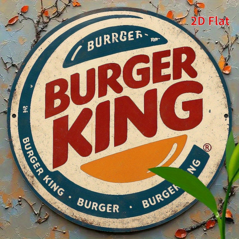 Burger King Retro wooden logo  - Home Decor Logo review and price