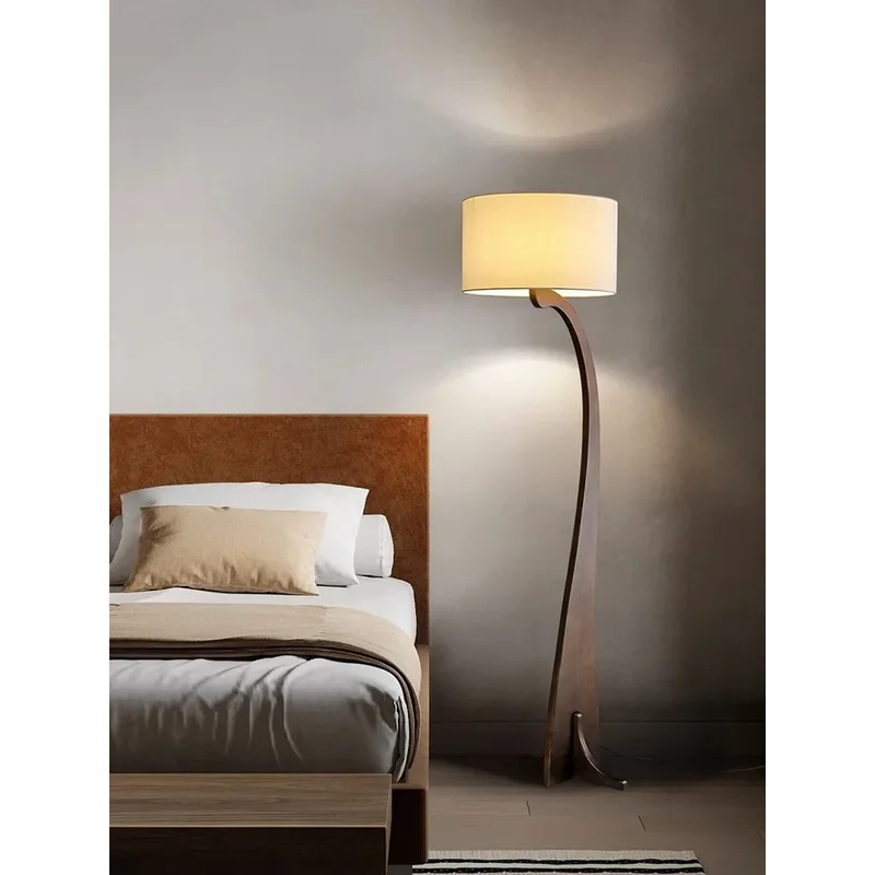 Modern Wooden Floor Lamp Home  - Home Decor Fabric review and price