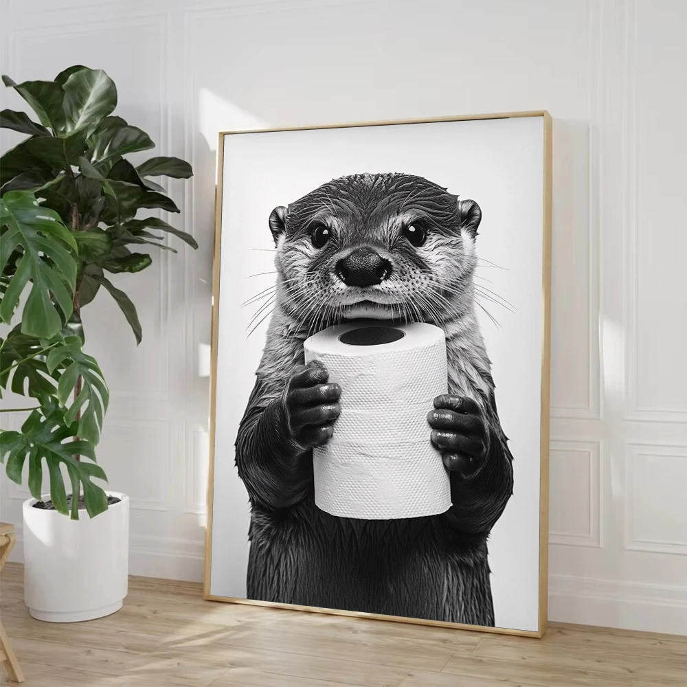 Highland Cow Otter Cat  Raccoo - Home Decor Scrap review and price