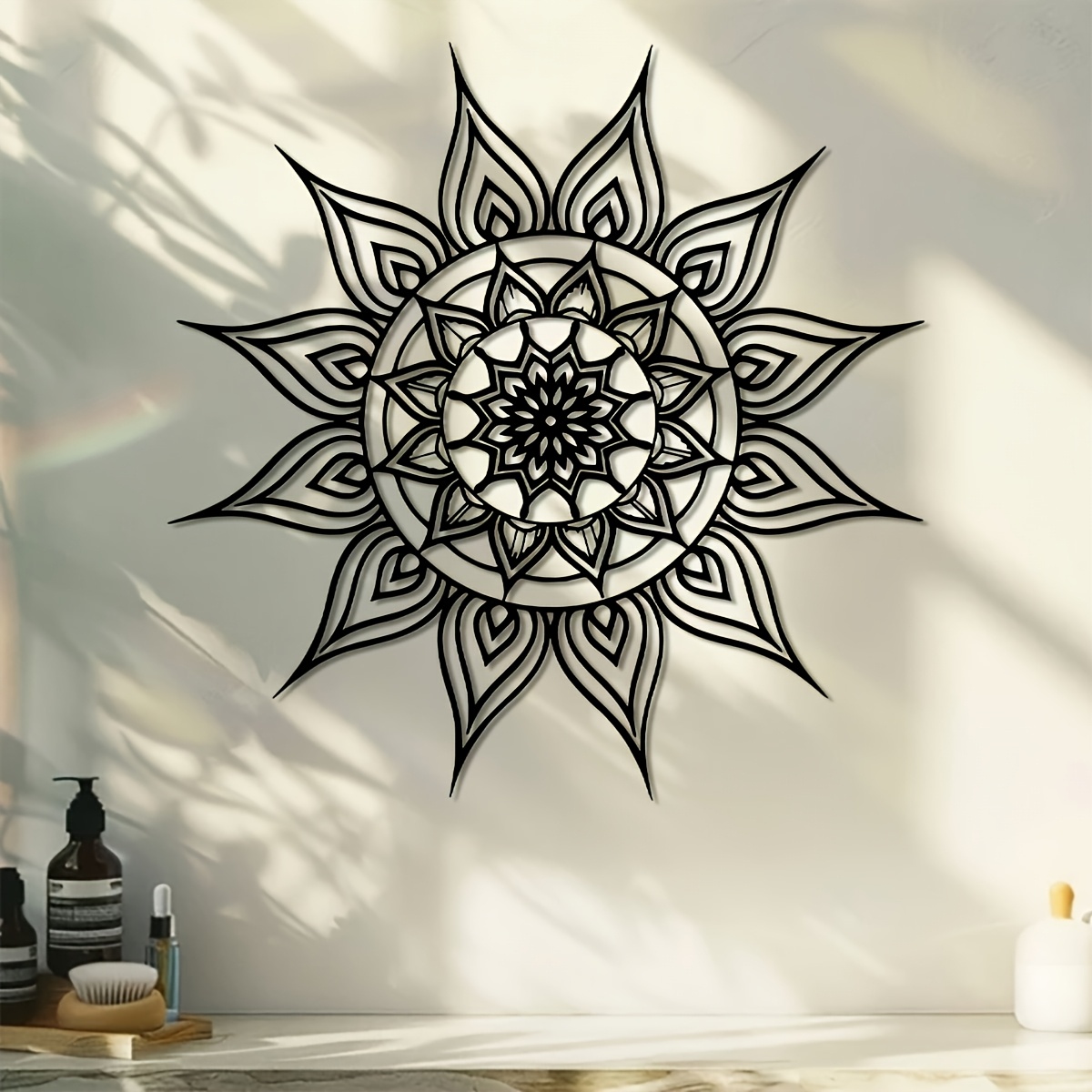 Brand 2D Flat Black White Sun  - Home Decor Brand review and price