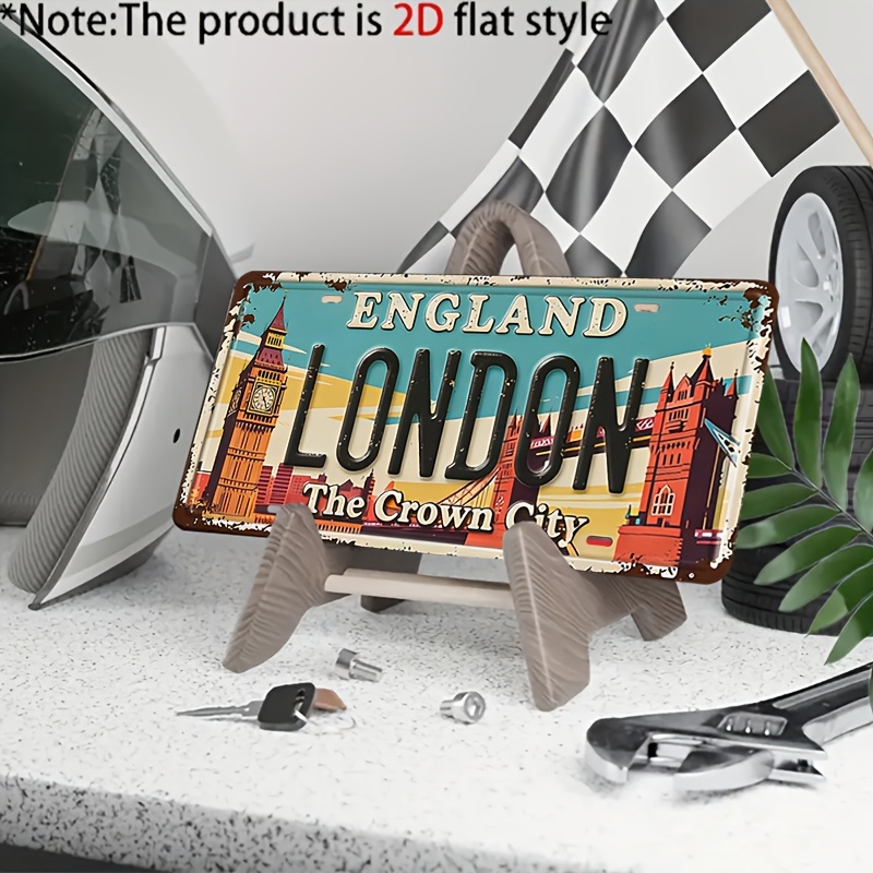 Vintage London Metal License P - Home Decor London review and price