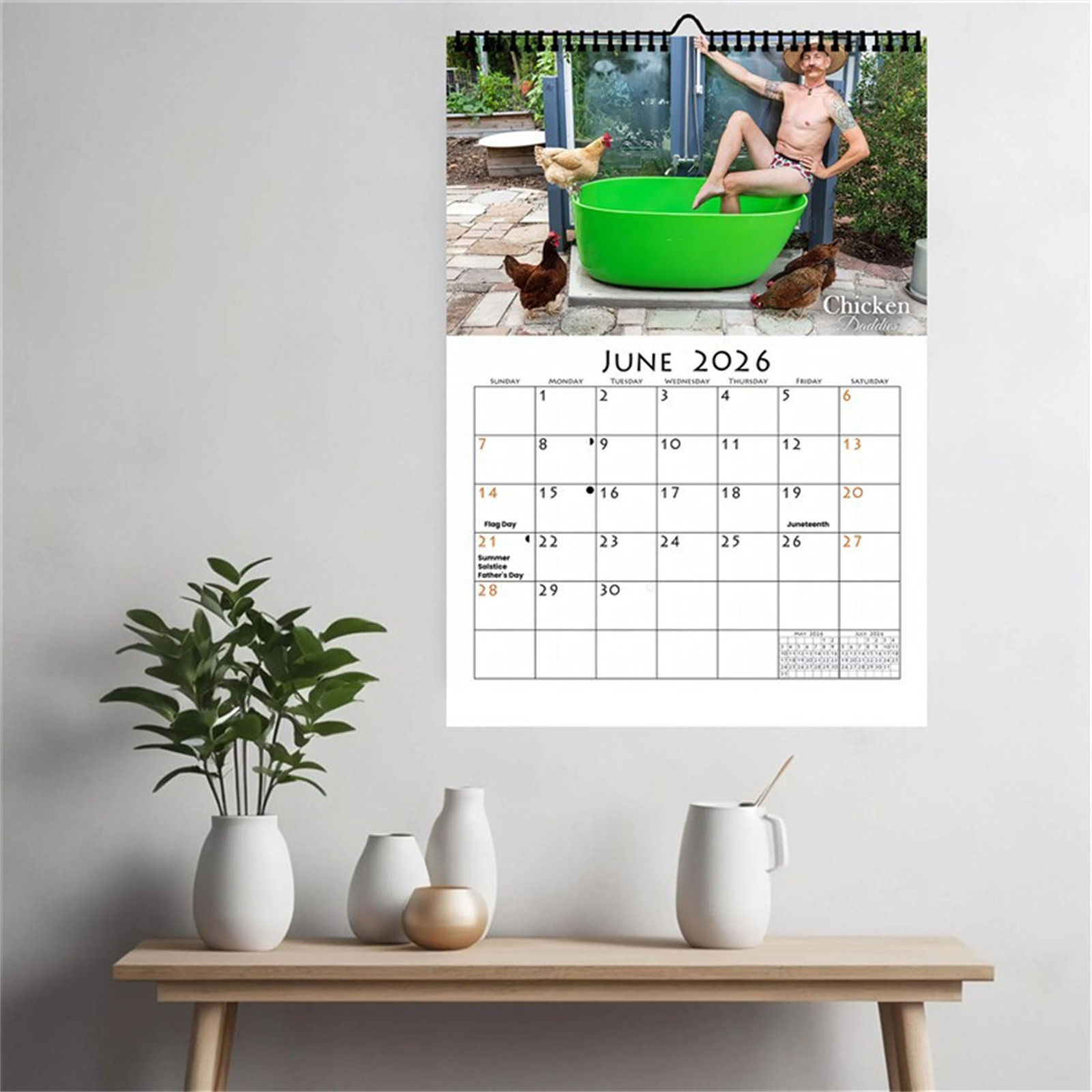 2026 Funny Chicken Daddy Wall  - Home Decor Scrap review and price