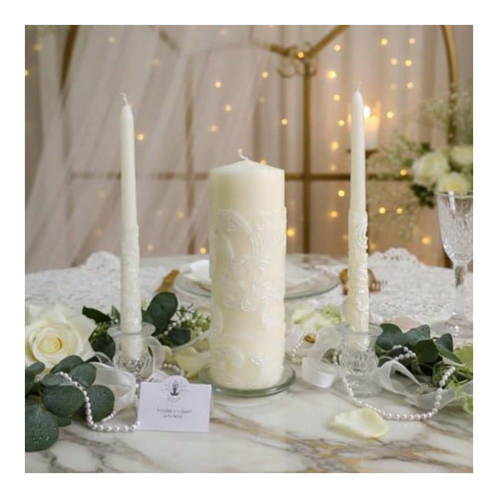 Inch High Cream Wedding Unity  - Home Decor Event review and price