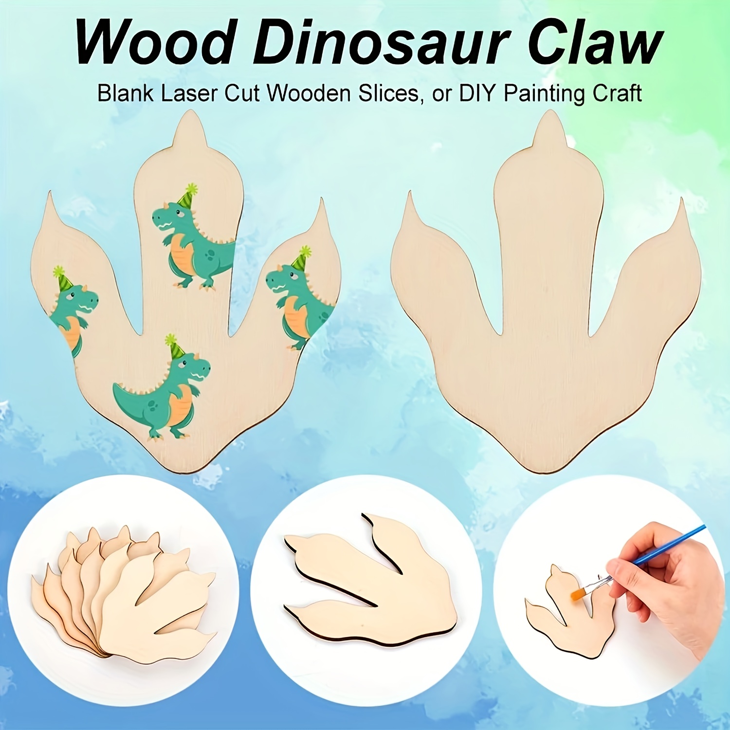 10/20 Pieces Wooden Dinosaur F - Home Decor Scrap review and price