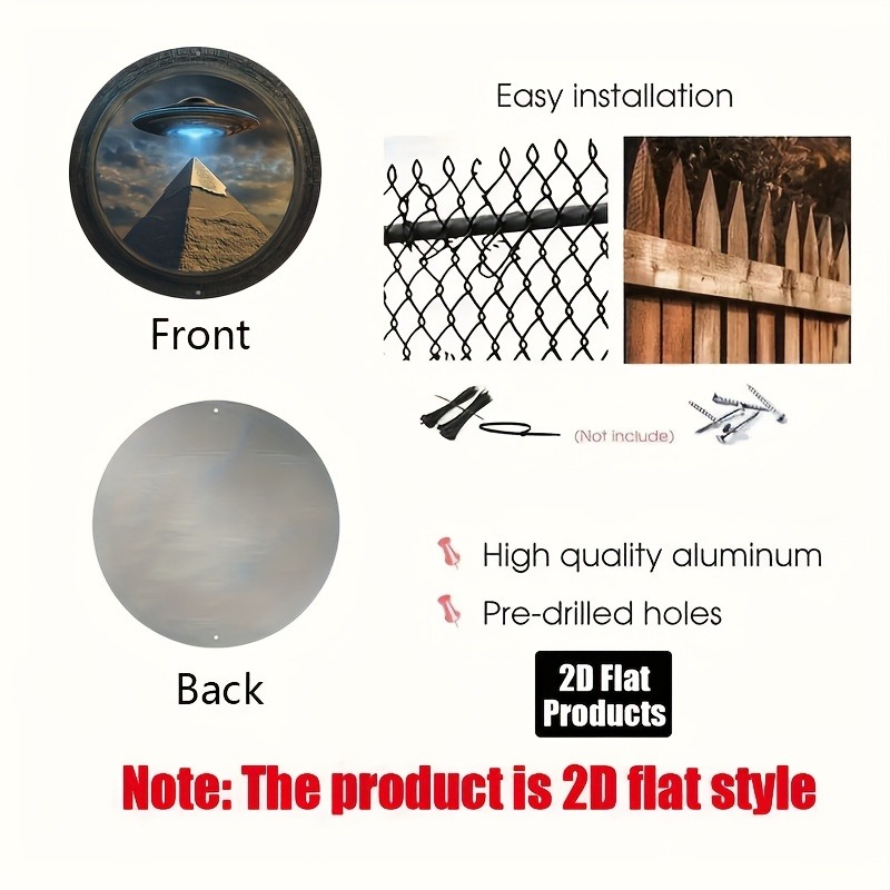 Pyramid UFO Theme Round Alumin - Home Decor Kolkata review and price