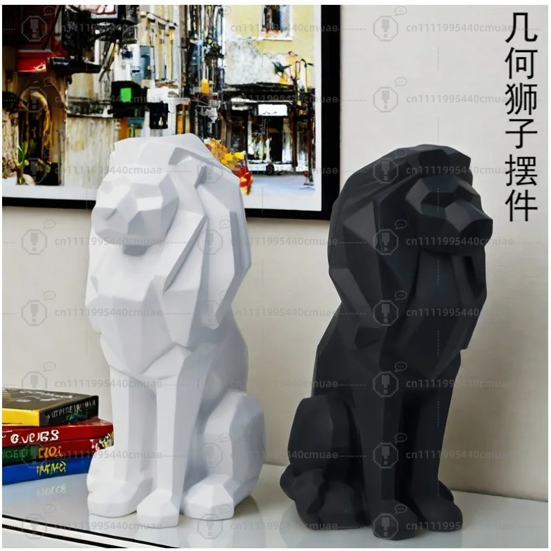 Nordic geometric lion ornament - Home Decor Handicraft review and price