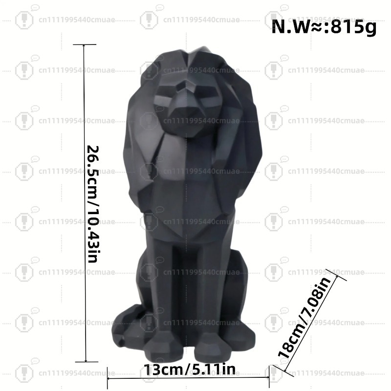 Nordic geometric lion ornament - Home Decor Handicraft review and price