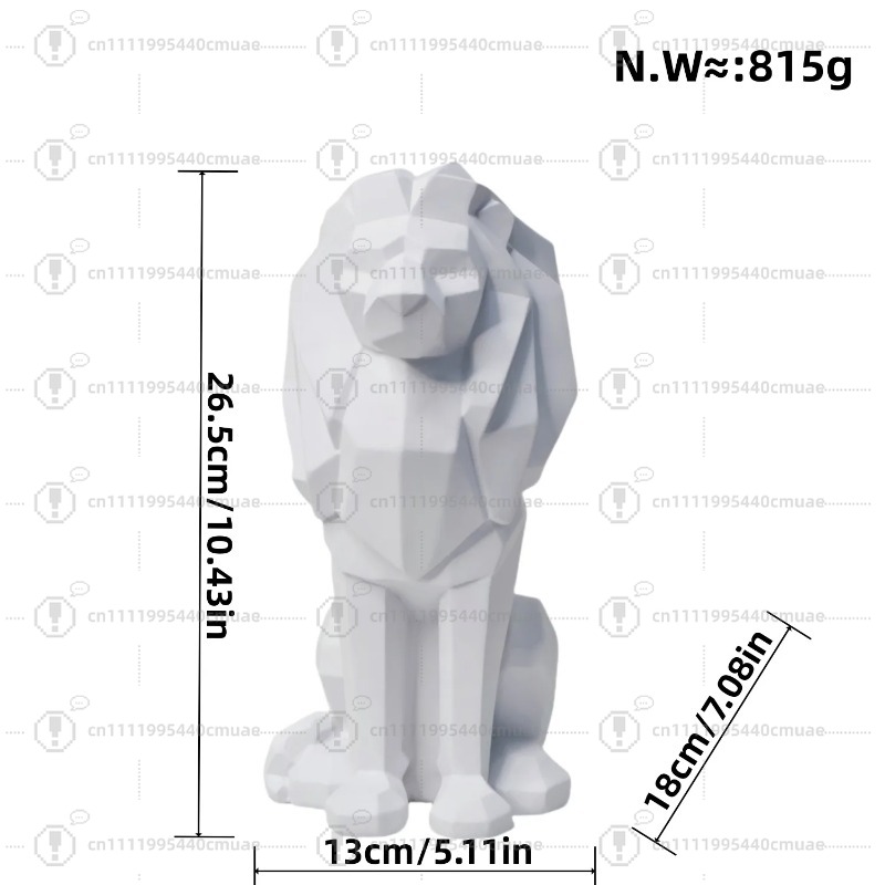 Nordic geometric lion ornament - Home Decor Handicraft review and price