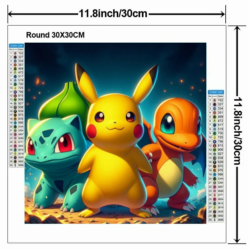 Cartoon Pokémon 5D DIY Diamond - Home Decor Handicraft review and price