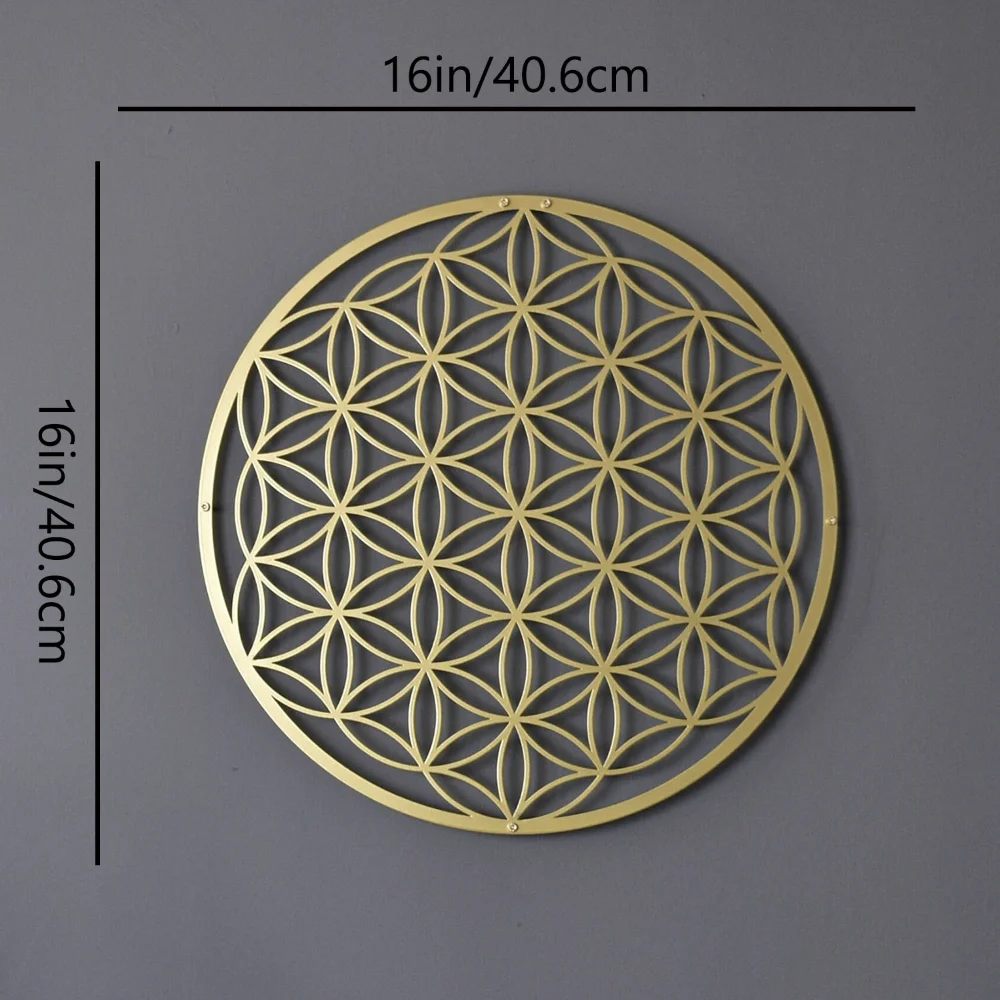 Flower of Life Metal Wall Art  - Home Decor Sofa review and price