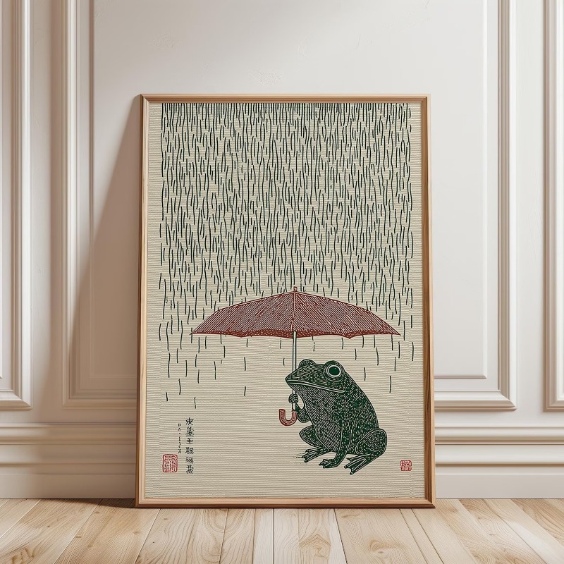 Japanese Frog with Umbrella Po - Home Decor Japandi review and price