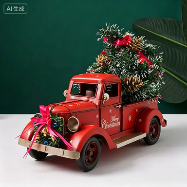FY Vintage Red Christmas Truck - Home Decor Handicraft review and price