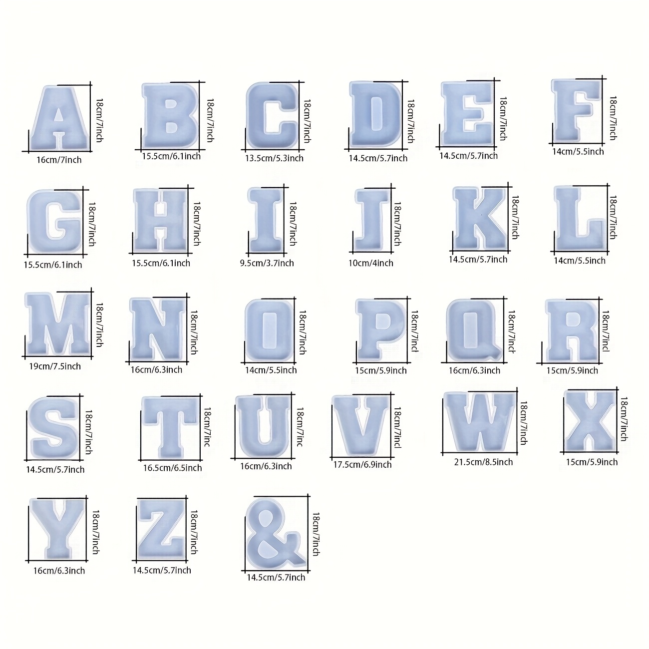 7-Inch Large Letter Resin Mold - Home Decor Handicraft review and price