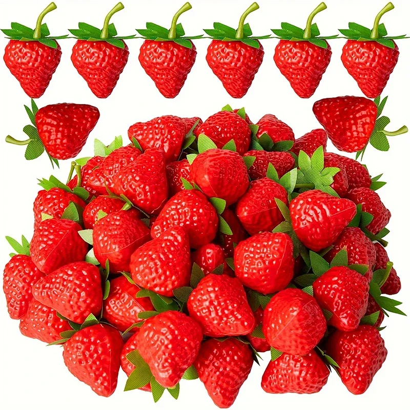 10/20pcs Simulation strawberry - Home Decor Scrap review and price