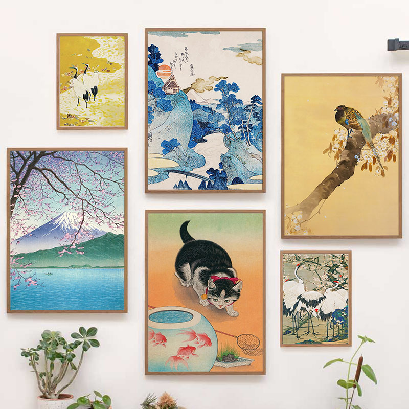 Japanese Katsushika Hokusai Ca - Home Decor Japandi review and price
