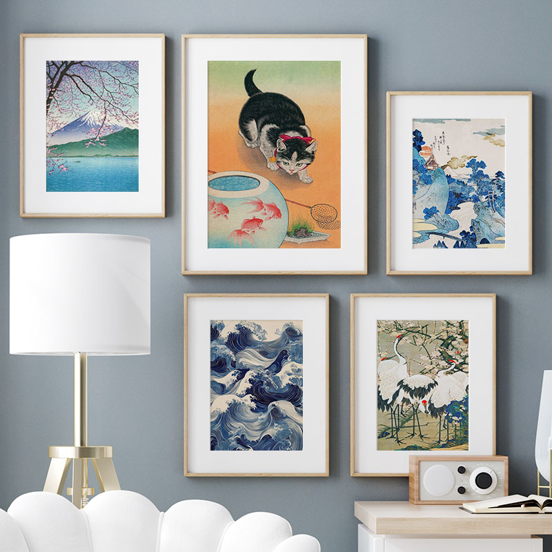 Japanese Katsushika Hokusai Ca - Home Decor Japandi review and price